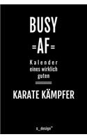 Kalender für Karate Kämpfer