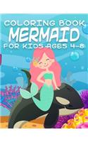 Mermaid Coloring Book for Kids Ages 4-8: Magical Mermaid Coloring Books for Boys and Girls