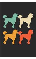 Poodle Notebook - Retro Poodle Journal - Vintage Poodle Diary