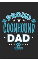 Proud Coonhound Dad Calendar 2020