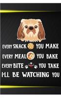 I'll Be Watching You Notebook Journal: 110 Blank Lined Papers - 6x9 Personalized Customized Pekingese Notebook Journal Gift For Pekingese Puppy Owners and Lovers