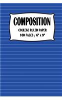 Composition College Ruled Paper Notebook
