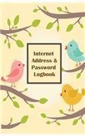 Internet Address & Password Logbook