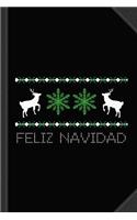 Feliz Navidad Journal Notebook: Blank Lined Ruled for Writing 6x9 120 Pages