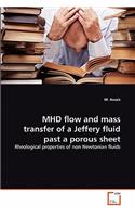 MHD flow and mass transfer of a Jeffery fluid past a porous sheet