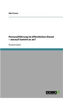 Personalführung im öffentlichen Dienst - worauf kommt es an?