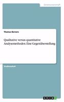 Qualitative versus quantitative Analysemethoden. Eine Gegenüberstellung