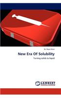 New Era of Solubility