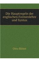 Die Hauptregeln Der Englischen Formenlehre Und Syntax