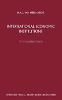 International Economic Institutions