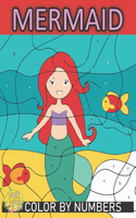 Mermaid Color By Number For Kids