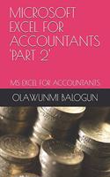 Microsoft Excel for Accountants 'part 2': MS Excel for Accountants(2 Part 2)