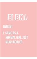 Elena Same as a normal girl just much cooler