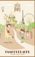 Famous Places Coloring Book for kids