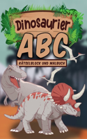 Dinosaurier Rätselblock und Malbuch