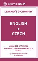 English-Czech Learner's Dictionary (Arranged by Themes, Beginner - Upper Intermediate II Levels)