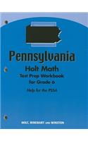 Holt Mathematics: Test Prep Workbook Grade 6