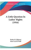 Little Question In Ladies' Rights (1916)