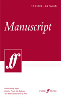 Manuscript A4 12-stave: (spiral Bound/cream Paper)