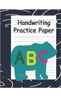 Handwriting Practice Paper: Notebook with Dotted Lined Sheets for K-3 Students