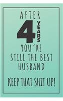 4th Anniversary Journal For Husband
