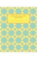 Watercolor Lemon Slices Composition Notebook
