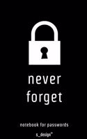 Notebook for Passwords