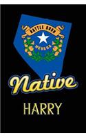 Nevada Native Harry: College Ruled Composition Book