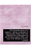 The Seconde Parte of a Register