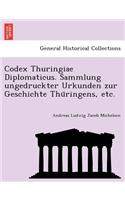 Codex Thuringiae Diplomaticus: (German)