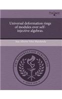 Universal Deformation Rings of Modules Over Self-Injective Algebras