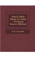 Storia Della Poesia in Italia