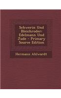 Schwerin Und Bleichroder: Edelmann Und Jude - Primary Source Edition(German)