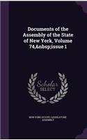 Documents of the Assembly of the State of New York, Volume 74, Issue 1