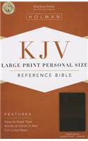KJV Large Print Personal Size Reference Bible, Saddle Brown LeatherTouch Indexed