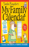 Sandra Boynton's 17-Month 2025-2026 My Family Wall Calendar