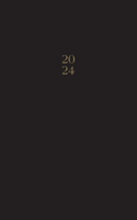 Black 2024 Booklet Monthly Planner