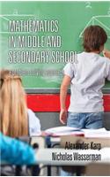 Mathematics in Middle and Secondary School
