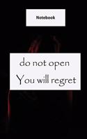 notebooks for writing /Do not open
