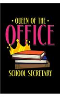 School Secretary Notebook Queen Of The Office School Secretary
