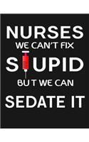 Nurses Stupid Sedate It