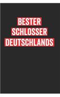 Bester Schlosser Deutschlands: Notebook Notizbuch Register Karo Kariert Journal Din A5 120 Seiten Matheheft I Schulheft I Skizzenbuch I Tagebuch I Ideenbuch I Bester Schlosser I B