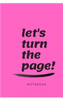 Let's turn the page