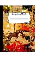 Composition Notebook: Cute Christmas Theme Writing Blank College Ruled Paper Notepad For Young Kids - Writers Journal(1 Christmas Artist Notebook)