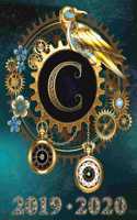 Weekly Planner Initial "C" Monogram September 2019 - December 2020