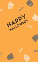 Happy Halloween: Lined Paper Halloween Composition Notebook With Creep Scary Pumpkin Journal And Diary 100 Pages For Kids And Teens