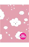 Meal Planner: Cute 52 Weeks of Menu Planning Pages with Weekly Grocery Shopping List - Large 8.5 x 11 Inch - 110 Pages - AXL 0009126