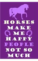 Horses Make Me Happy People Not So Much