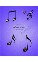 Wide Spaced Sheet Music for Composition