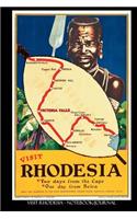 Visit Rhodesia - Notebook/Journal: 6x9 Inches, 100 Pages - Journal Lined